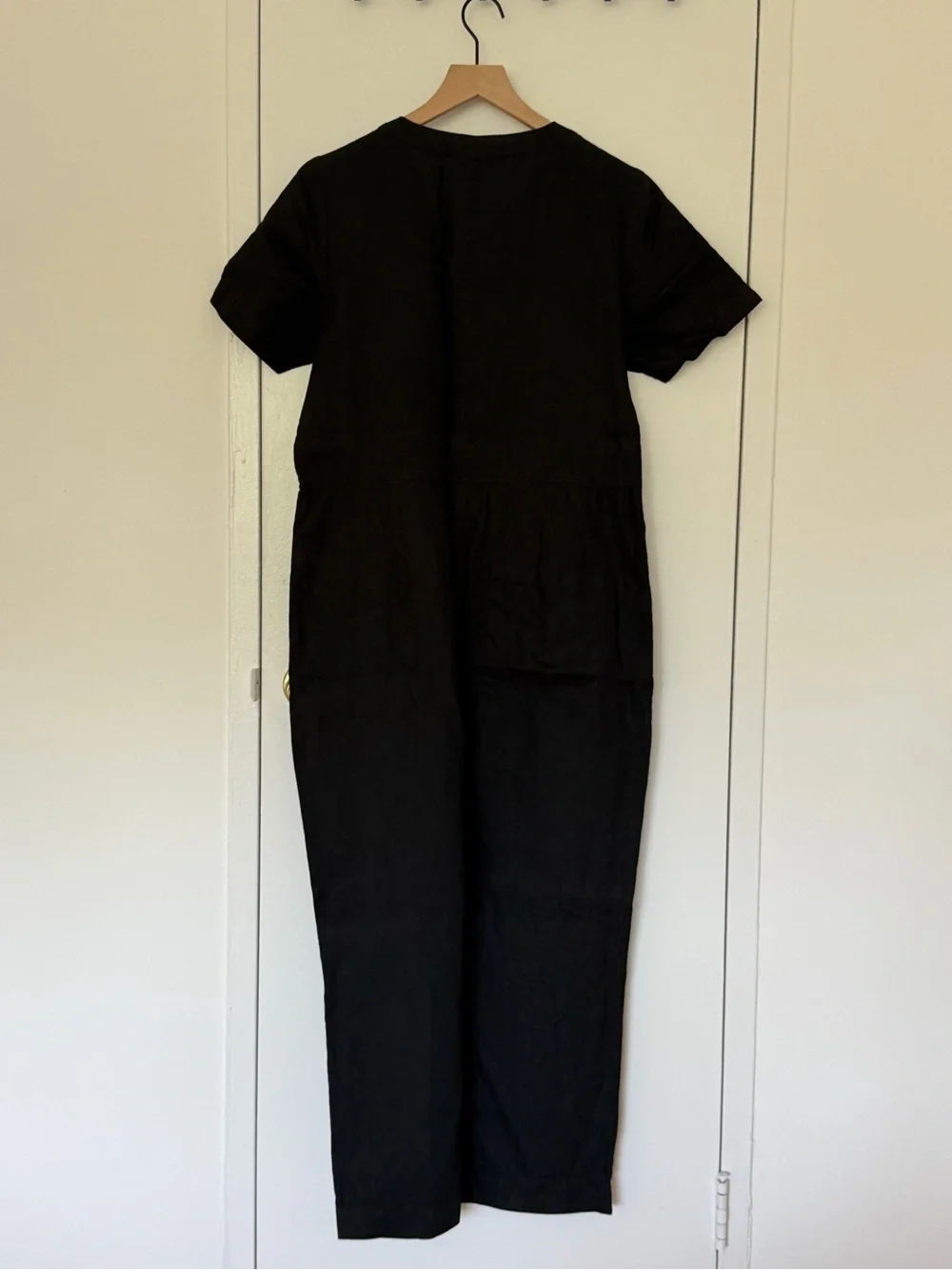 Everlane Black Linen Jumpsuit 6